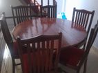 Teak Dinning Table with 6 Chairs