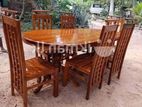 Teak Dinning Table with 6 Chairs (NN-9)