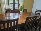 Teak Dinning Table With 8 Chairs