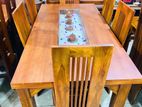 Teak Dinning Table with Chairs 6ftx3ft TD1243