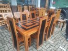 Teak Dinning Table with Chairs-6ftx3ft-TDT0101