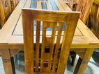 Teak Dinning Table with Chairs 6ftx3ft TDT1450