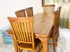 Teak Dinning Table with Chairs 6ftx3ft Tdt1710