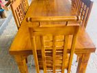 Teak Dinning Table with Chairs 6ftx3ft Tdt2101