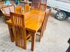 Teak Dinning Table with Chairs --6ftx3ft-- TDT2360