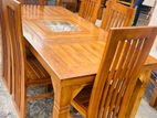 Teak Dinning Table with Chairs 6ftx3ft TDT2360