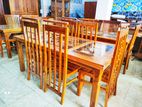Teak Dinning Table with Chairs 6ftx3ft TDT2602