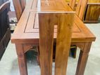 Teak Dinning Table with Chairs 6ftx3ft - TDT2620