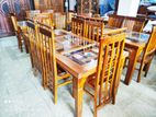 Teak Dinning Table with Chairs 6x3 TD2220