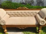 Teak Divan Couch / Sofa