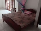 Teak Double Bed with Mattress