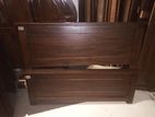 teak double box bed (B-5)