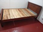 teak double box bed (B-5)