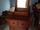 Teak Dressing Table and Cabinet