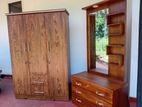 Teak Dressing Table with 3D Cupboard .