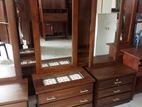 Teak Dressing Table with Cupboard