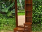 Teak dressing table with cupboard