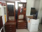 Teak Dressing Table with Cupboard