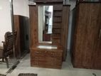 Teak Dressing Table with Cupboard (S Type)