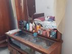 Teak Dressing Table With Large Mirror