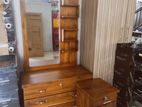 Teak Dressing Table With M Bed Side Cupboard