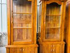 Teak Elegant Large 1 Door Display Cupboard Code 83736