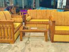 Teak Elegant Large Indian Box Sofa Set with Stone Table Code 83736