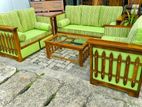 Teak Elegant Luxury Indin Box Sofa Set with Stone Table Code 83836