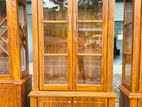 Teak Elegant Modern 2 Door Display Cupboard Code 83737