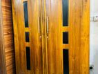 Teak Elegant Modern 2 Door Wardrobe Code 83837