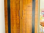 Teak Elegant Modern Ex Heavy 2 Door Based Wardrobe Code 65448