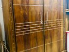 Teak Ex Heavy 2 Door 7*5ft Wardrobe With Bottom Drawers Code 7189