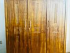 Teak Ex Heavy 3 Door Wardrobe With Bottom Drawers 6*7ft Code 7289