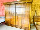 Teak Ex Heavy 4 Door Top Light Bottom Drawers Based Wardrobe Code 7190