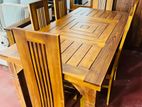 Teak Ex Heavy Dining Table and 6 Chairs Code 456