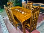 Teak Ex Heavy Dining Table and 6 Chairs Code 6189