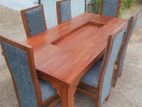 Teak Ex Heavy Dining Table And Full cushion 6 chairs code 5688