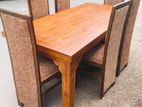 Teak Ex Heavy Dining Table with 6 Full Cushion Chairs Code 6178