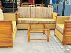 Teak Ex Heavy Large Sofa Set with Stone Table Code 93827