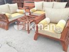 Teak Ex Larag Heavy Sofa Set with Stone Table Code 87337