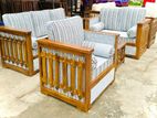 Teak Ex Large Box Sofa Set with Stone Table Code 83736