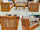 Teak Ex Large Indian Box Sofa Set with Stone Table Code 83736