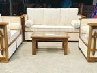 Teak Ex Large Sofa Set with Stone Table Code 83736