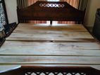 Teak Bed with Mattress