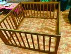 Teak Fordable Playpen Cot 4*4