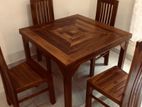 Teak Four Chair Dining Table