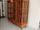 Teak Glass Cupboard