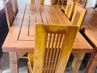 Teak Hari Modern Dining Table with 6 Chairs
