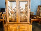 Teak Heavy 2 Door Display Cupboard Code 098