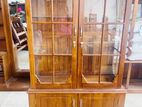 Teak Heavy 2 Door Display Cupboard Code 690